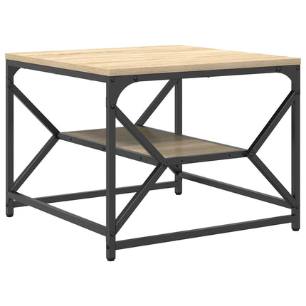 Kaffeebord Sonoma-ek 51 x 50 x 40 cm Konstruerat trä och stål