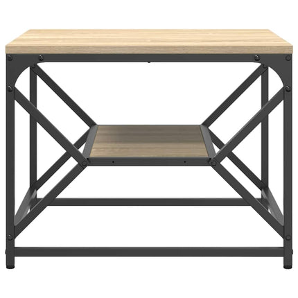 Kaffeebord Sonoma-ek 51 x 50 x 40 cm Konstruerat trä och stål