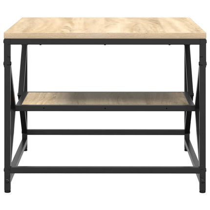 Kaffeebord Sonoma-ek 51 x 50 x 40 cm Konstruerat trä och stål