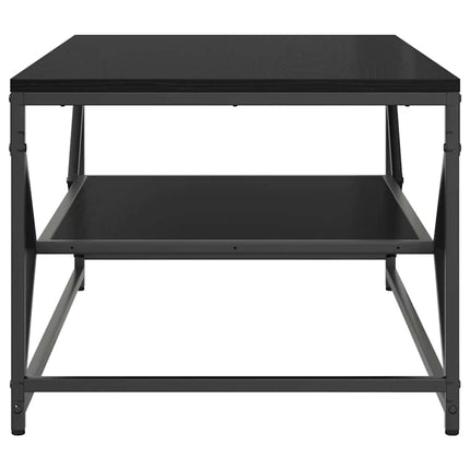 Kaffeebord Svart Ek 90 x 50 x 40 cm Konstruerat trä och stål