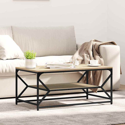 Kaffeebord Sonoma-ek 90 x 50 x 40 cm Konstruerat trä och stål