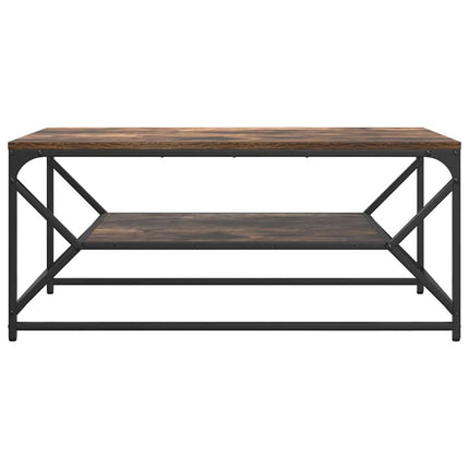 Kaffeebord Rökt ek 90 x 50 x 40 cm Konstruerat trä och stål