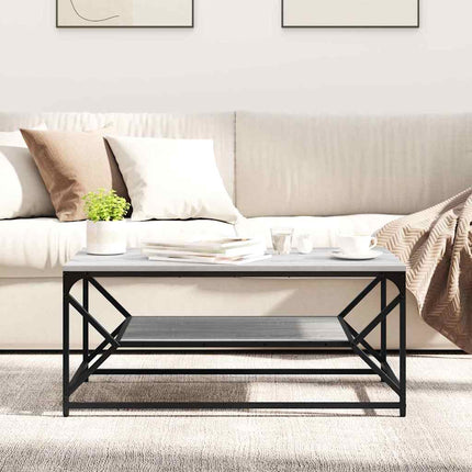 Kaffeebord Grå Sonoma 90 x 50 x 40 cm Konstruerat trä och stål
