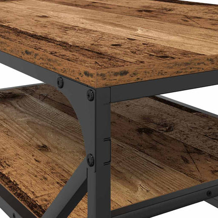 Kaffeebord Gammalt trä 90 x 50 x 40 cm Konstruerat trä och stål