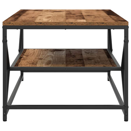 Kaffeebord Gammalt trä 90 x 50 x 40 cm Konstruerat trä och stål