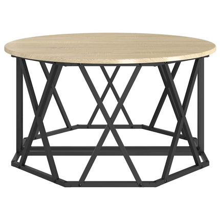 Kaffeebord Sonoma-ek 80 x 80 x 42 cm Konstruerat trä och stål