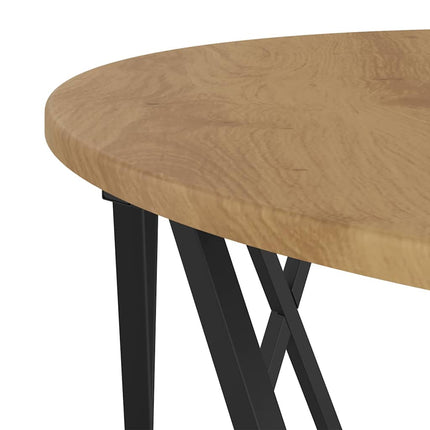 Kaffeebord Artisan Ek 80 x 80 x 42 cm Konstruerat trä och stål