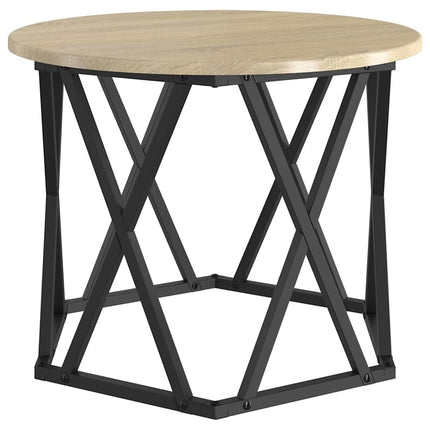 Nestande Sidobord 3 st Sonoma-ek 53 x 53 x 40 cm
