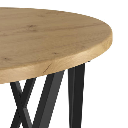 Nestande Sidobord 3 pcs Artisan Ek Konstruerat trä och stål