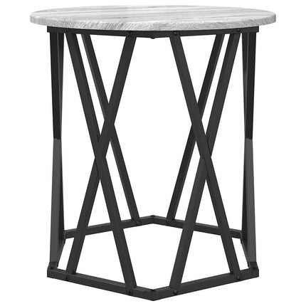 Kaffeebord 2 pcs Grå Sonoma Konstruerat trä och stål