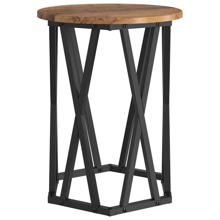 Kaffeebord 2 pcs Gammalt trä Konstruerat trä och stål