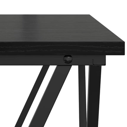Sidobordsset 2 pcs Svart ek 50 x 50 x 40 cm