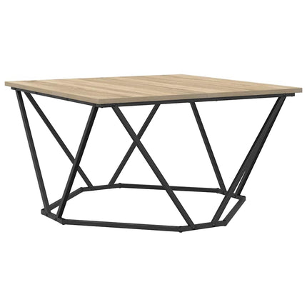 Kaffeebord Sonoma-ek 80 x 80 x 45 cm Konstruerat trä och stål