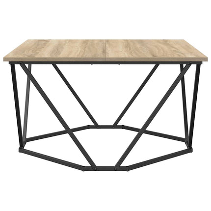 Kaffeebord Sonoma-ek 80 x 80 x 45 cm Konstruerat trä och stål