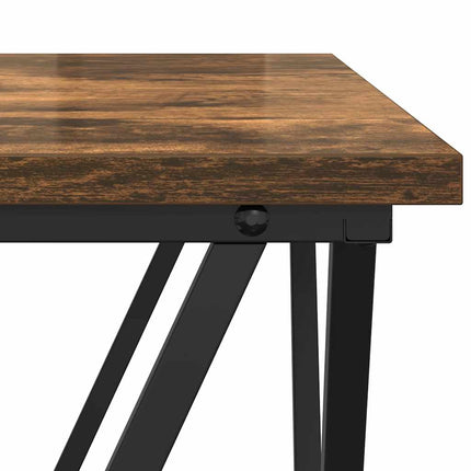 Kaffeebord Rökt ek 80 x 80 x 45 cm Konstruerat trä och stål