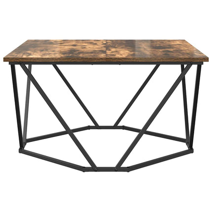 Kaffeebord Rökt ek 80 x 80 x 45 cm Konstruerat trä och stål
