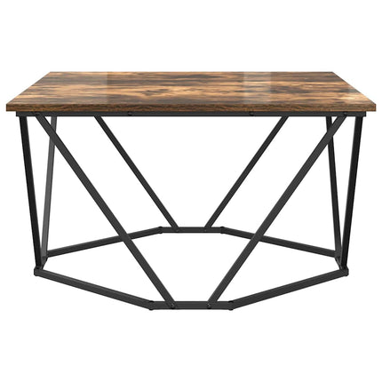 Kaffeebord Rökt ek 80 x 80 x 45 cm Konstruerat trä och stål