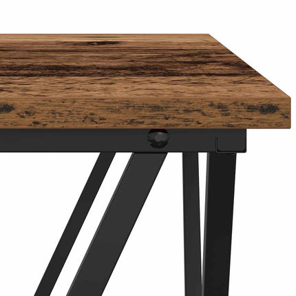 Kaffeebord Gammalt trä 80 x 80 x 45 cm Konstruerat trä och stål