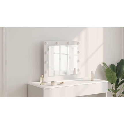 Smink Spegel Vit 60 x 55 x 18 cm Glas och konstruerat trä