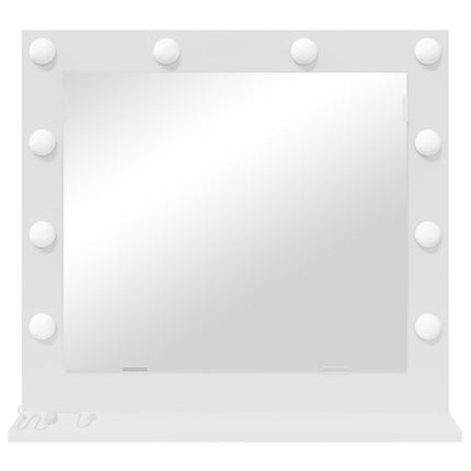 Smink Spegel Vit 60 x 55 x 18 cm Glas och konstruerat trä