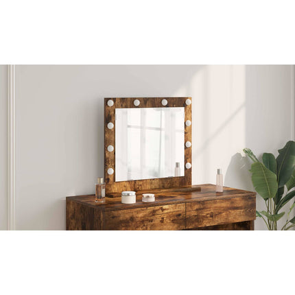 Smink Spegel Rökt ek 60 x 55 x 18 cm Glas och konstruerat trä