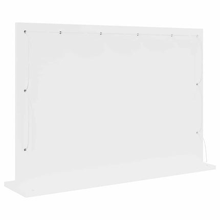 Smink Spegel Vit 80 x 15 x 18 cm Glas och konstruerat trä
