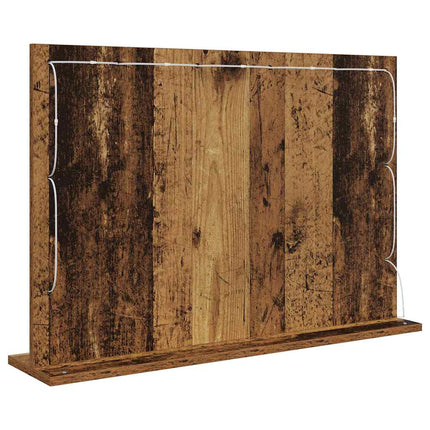 Smink Spegel Rektangulär med spegel Gammalt trä 80 x 55 x 18 cm