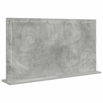 Smink Spegel Rektangulär med spegel Betonggrå 100 x 55 x 18 cm