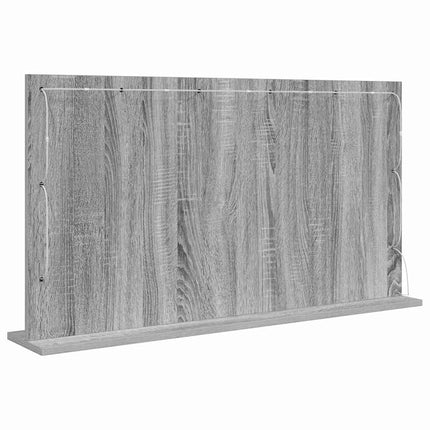 Smink Spegel Rektangulär med spegel Grå Sonoma 100 x 55 x 18 cm