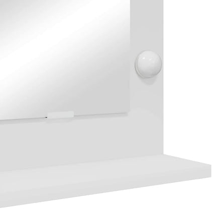 Smink Spegel Vit 60 x 45 x 18 cm Glas och konstruerat trä