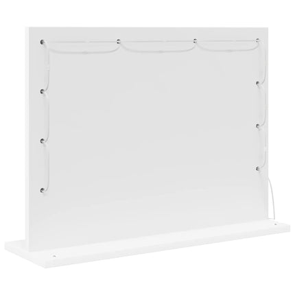 Smink Spegel Vit 60 x 45 x 18 cm Glas och konstruerat trä