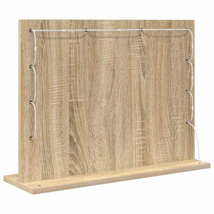 Smink Spegel Sonoma-ek 60 x 45 x 18 cm Glas och konstruerat trä
