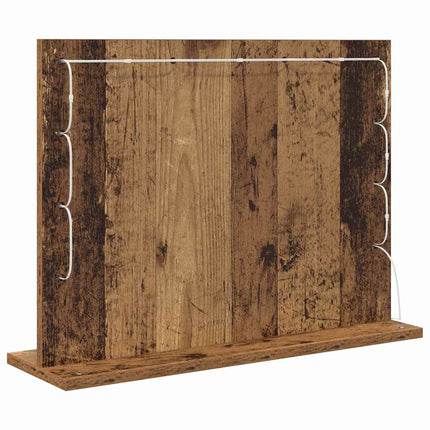 Smink Spegel Rektangulär med spegel Gammalt trä 60 x 45 x 18 cm