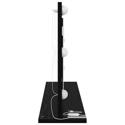 Smink Spegel Svart Ek 80 x 45 x 18 cm Glas och konstruerat trä