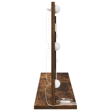 Smink Spegel Rökt ek 80 x 45 x 18 cm Glas och konstruerat trä