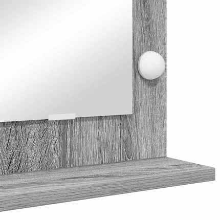 Smink Spegel Rektangulär med spegel Grå Sonoma 80 x 45 x 18 cm