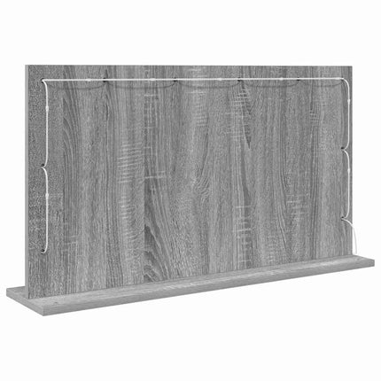 Smink Spegel Rektangulär med spegel Grå Sonoma 80 x 45 x 18 cm