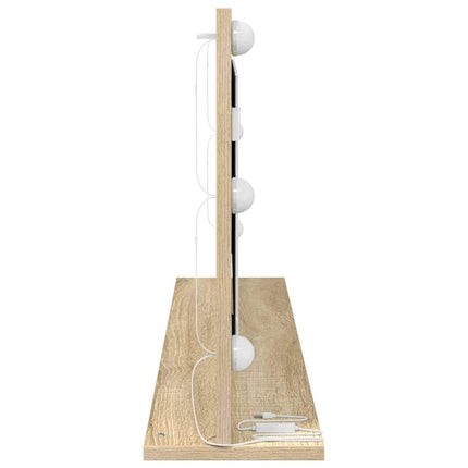 Smink Spegel Rektangulär med spegel Sonoma-ek 100 x 45 x 18 cm