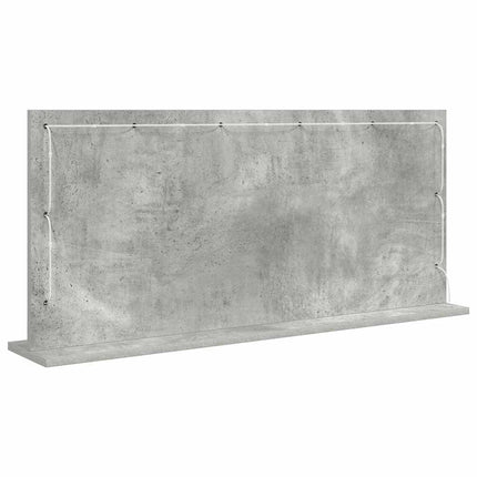 Smink Spegel Rektangulär med spegel Betonggrå 100 x 45 x 18 cm