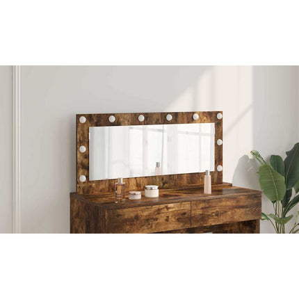 Smink Spegel Rökt ek 100 x 45 x 18 cm Glas och konstruerat trä