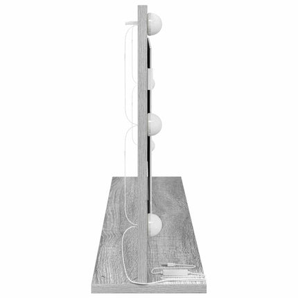 Smink Spegel Rektangulär med spegel Grå Sonoma 100 x 45 x 18 cm