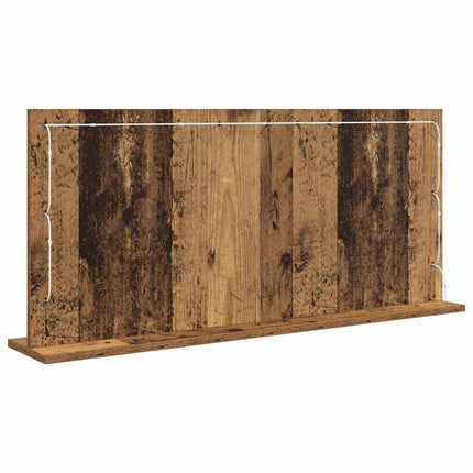 Smink Spegel Rektangulär Gammalt trä 100 x 45 x 18 cm