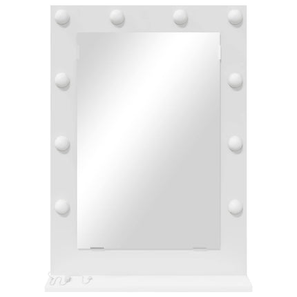 Smink Spegel Vit 70 x 50 x 18 cm Glas och konstruerat trä