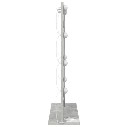 Smink Spegel Betonggrå 70 x 50 x 18 cm Glas och konstruerat trä