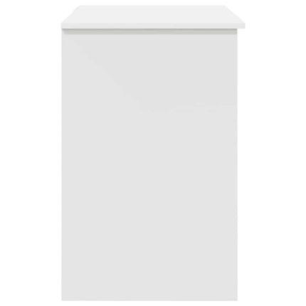 Skrivbord med låda Vit 90 x 49 x 75 cm Konstruerat trä