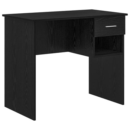 Skrivbord Svart Ek Konstruerat trä 90 x 49 x 75 cm