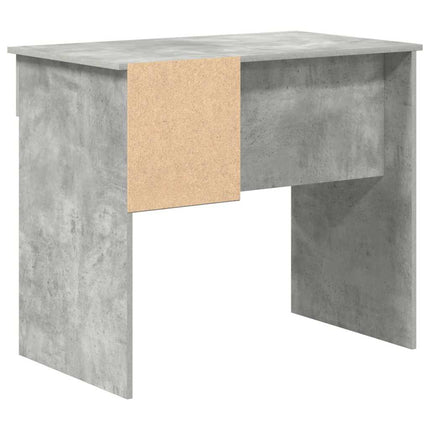 Skrivbord med låda Betonggrå 90 x 49 x 75 cm Konstruerat trä