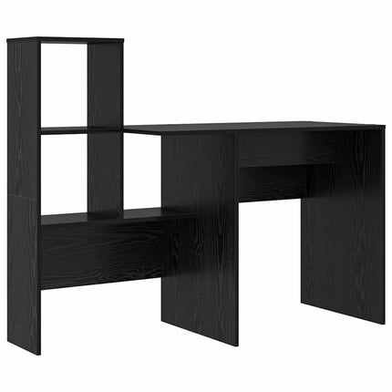 Skrivbord Svart Ek 131,5 x 50 x 106,5 cm Konstruerat trä
