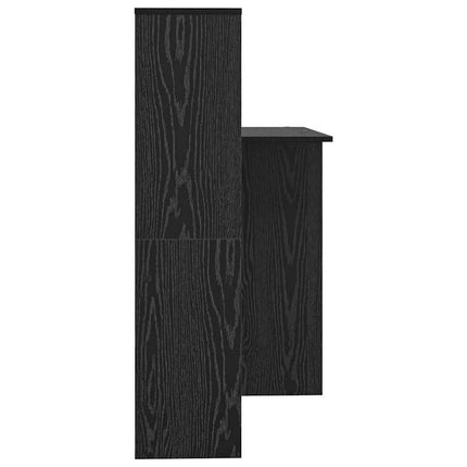 Skrivbord Svart Ek 131,5 x 50 x 106,5 cm Konstruerat trä