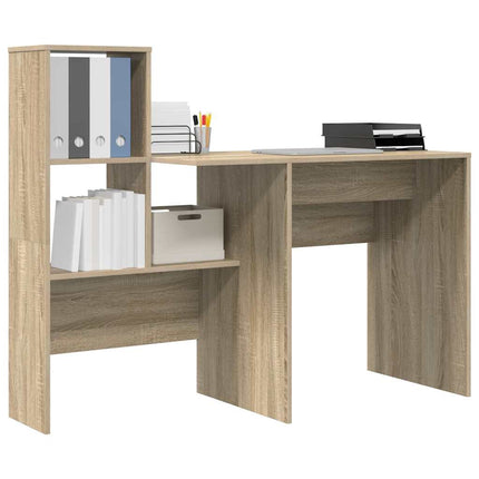 Skrivbord Sonoma-ek 131,5 x 50 x 106,5 cm Konstruerat trä